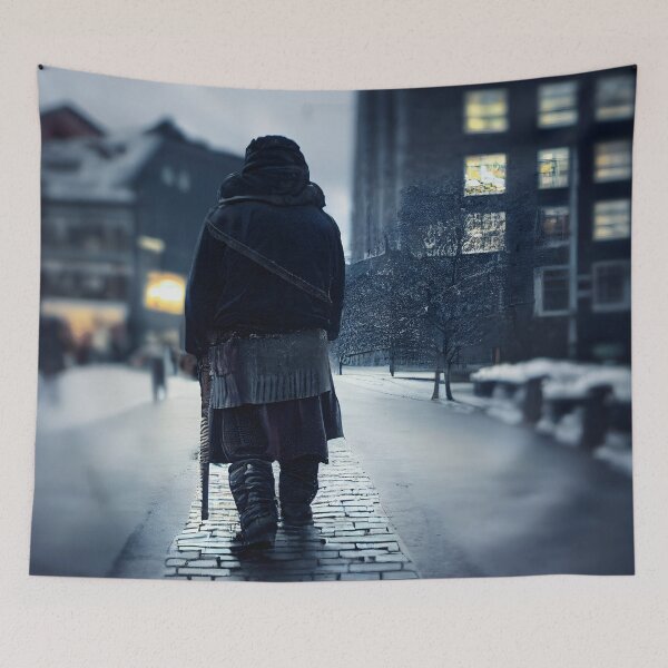 Item preview, Modern Viking Walking On Oslo Street designed and sold by john-ess.