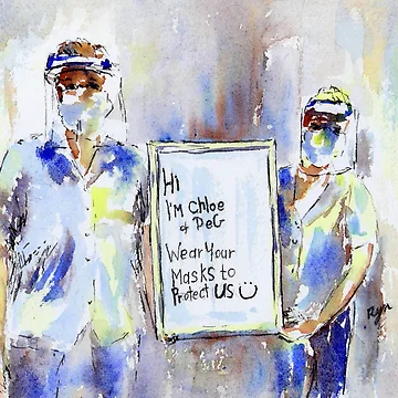 Artwork thumbnail, Health Care Workers by WrenCottage