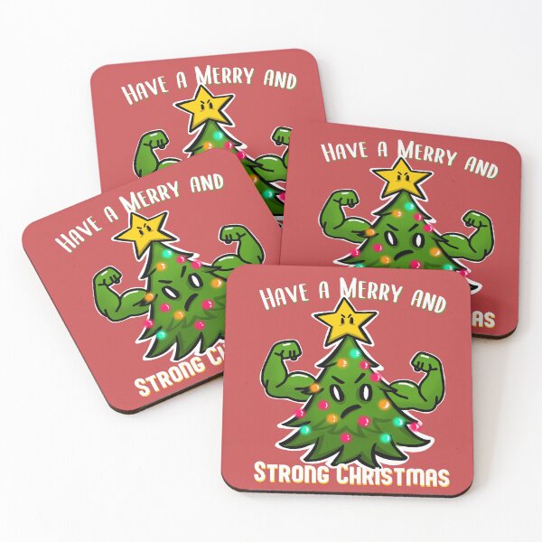 Item preview, Christmas Tree with Muscles Strong Christmas for bodybuilder designed and sold by SusanaDesigns.