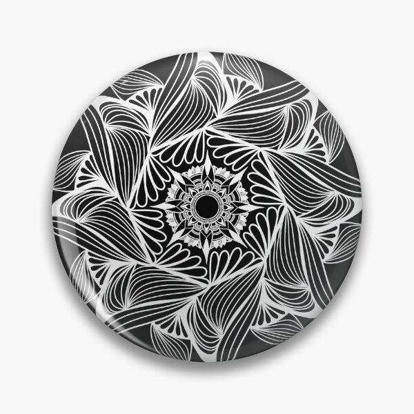 Item preview, Black and white mandala designed and sold by QuirkynCute.