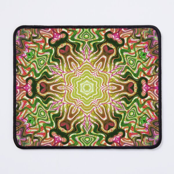 Item preview, Hippie Vibes Kaleidoscope Abstract Radial Symmetry Pattern Boho Aesthetic Art 6 of 12 designed and sold by Beachy.