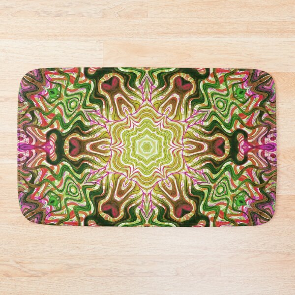 Item preview, Hippie Vibes Kaleidoscope Abstract Radial Symmetry Pattern Boho Aesthetic Art 6 of 12 designed and sold by Beachy.