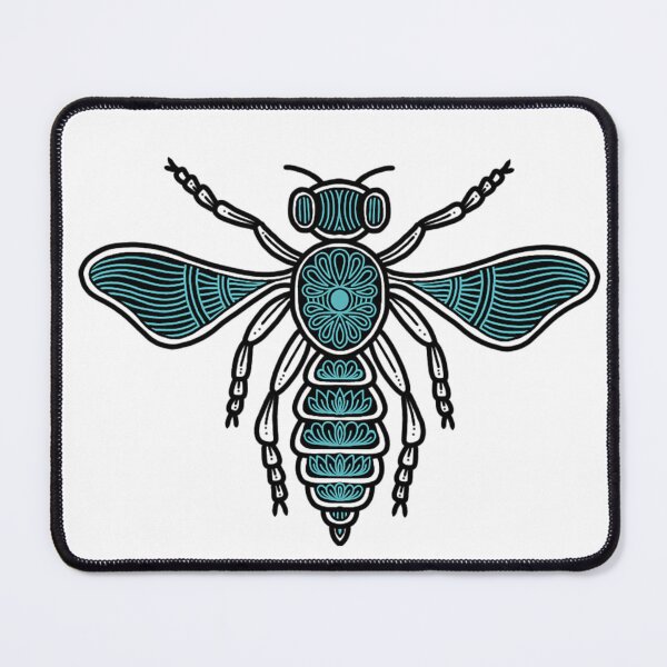 Item preview, Teal Blue-Black Cute Drosophila Fly  designed and sold by gunjancreates.