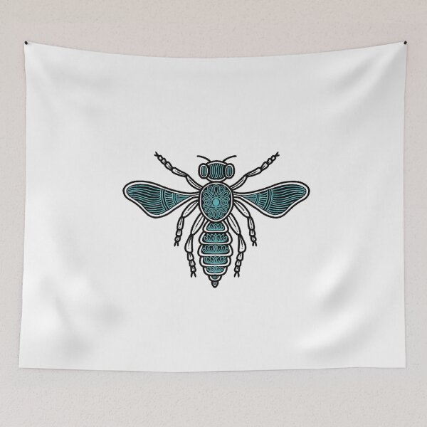 Item preview, Teal Blue-Black Cute Drosophila Fly  designed and sold by gunjancreates.