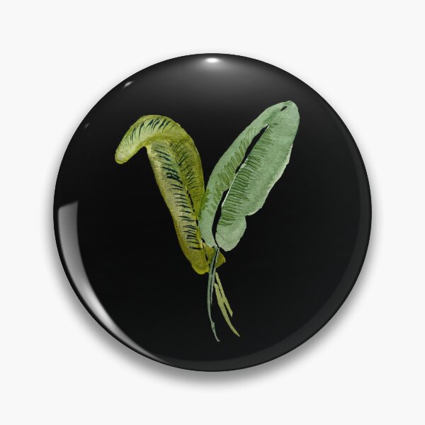 Item preview, palm leaf watercolor illustration on black background  designed and sold by Yana Mustafina | Boho Soulful Designs.