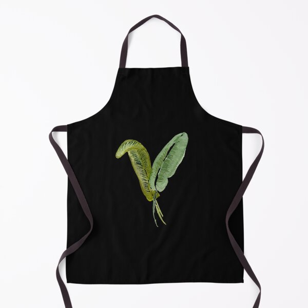 Item preview, palm leaf watercolor illustration on black background designed and sold by Yana Mustafina | Boho Soulful Designs.