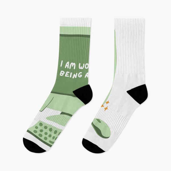Item preview, I am worthy of being a writer. Cute affirmation design for writers. designed and sold by CreativeStrand.