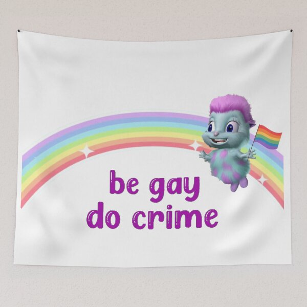 Item preview, bibble be gay do crime tapestry designed and sold by dowebethereyet.