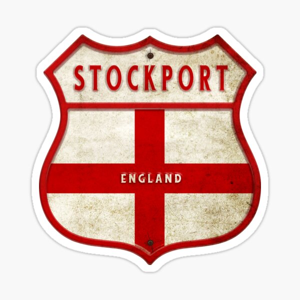 "Stockport England coat of arms" Sticker for Sale by Rocky2018 Redbubble