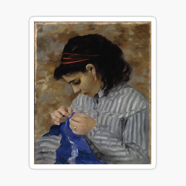 Lise Sewing, 1866, Dallas Museum of Art Sticker