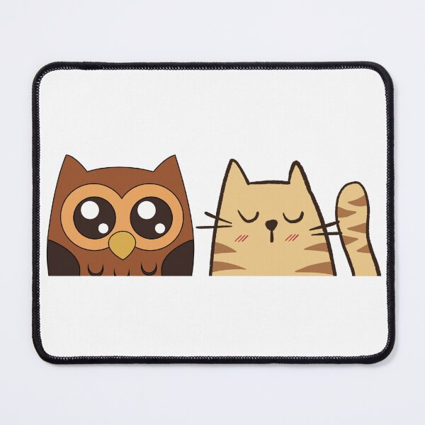 Item preview, a cat and an owl designed and sold by Amadej.