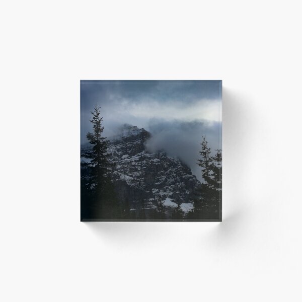 Misty Mountain Acrylic Block