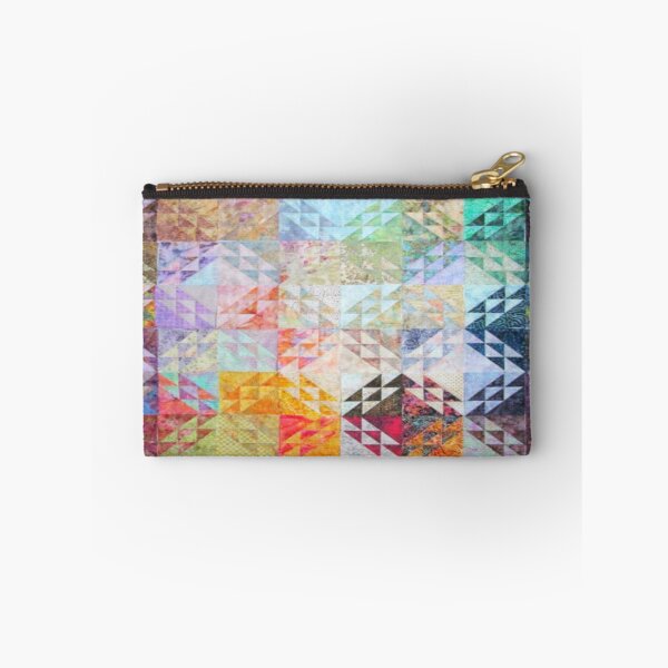 Item preview, Patchwork artistic mosaic of triangular segments forming a square in the style of Abstraction  designed and sold by ErisMerch.