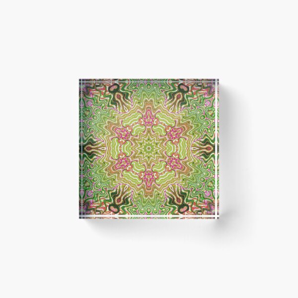 Item preview, Hippie Vibes Kaleidoscope Abstract Radial Symmetry Pattern Boho Aesthetic Art 7 of 12 designed and sold by Beachy.