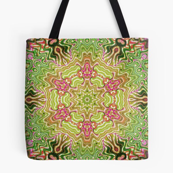 Item preview, Hippie Vibes Kaleidoscope Abstract Radial Symmetry Pattern Boho Aesthetic Art 7 of 12 designed and sold by Beachy.