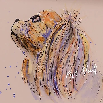 Artwork thumbnail, King Charles Spaniel by WrenCottage