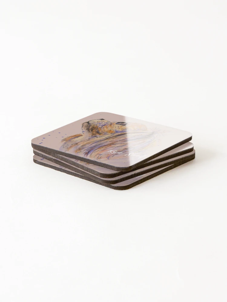 Thumbnail 4 of 5, Coasters (Set of 4), King Charles Spaniel designed and sold by WrenCottage.