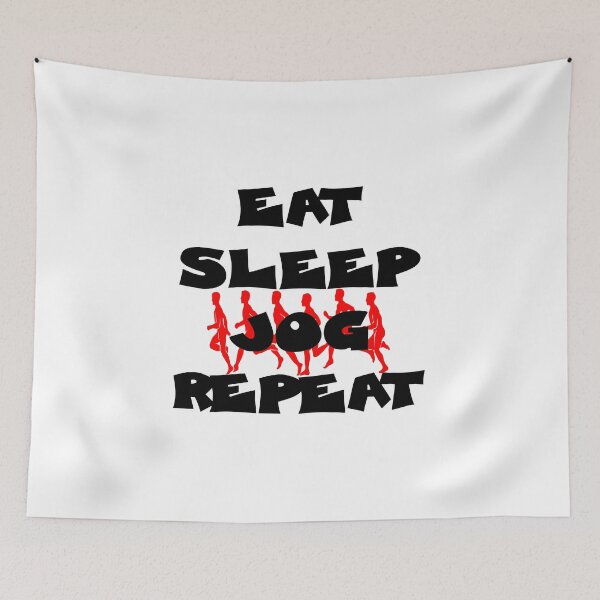 Item preview, EAT SLEEP JOG REPEAT designed and sold by DomGDesign.
