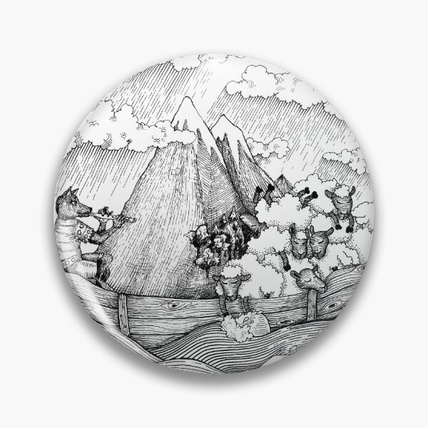 Item preview, wolf sailor and a sheep heap designed and sold by 4-piece-drawing.