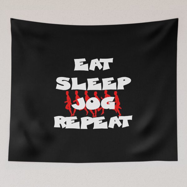Item preview, EAT SLEEP JOG REPEAT designed and sold by DomGDesign.