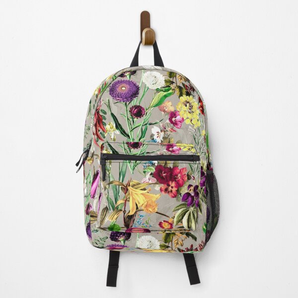 Item preview, Elegant Exotic flowers and leaves heaven, leaves and flowers tropical pattern, botanical illustration, beige floral illustration designed and sold by ZeinabTaha.