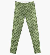 Grüne Skalen Leggings