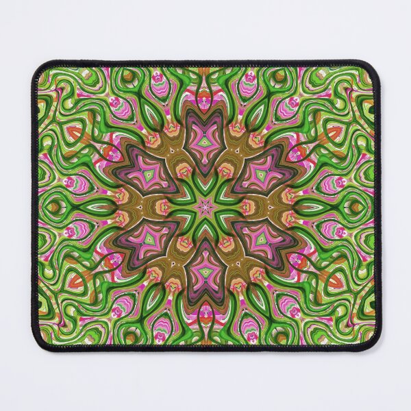Item preview, Hippie Vibes Kaleidoscope Abstract Radial Symmetry Pattern Boho Aesthetic Art 8 of 12 designed and sold by Beachy.