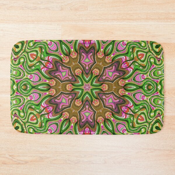 Item preview, Hippie Vibes Kaleidoscope Abstract Radial Symmetry Pattern Boho Aesthetic Art 8 of 12 designed and sold by Beachy.