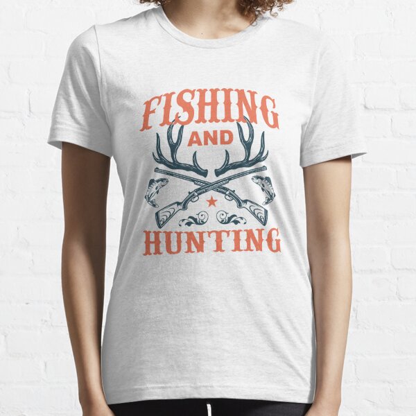 Fishing and hunting t-shirt design