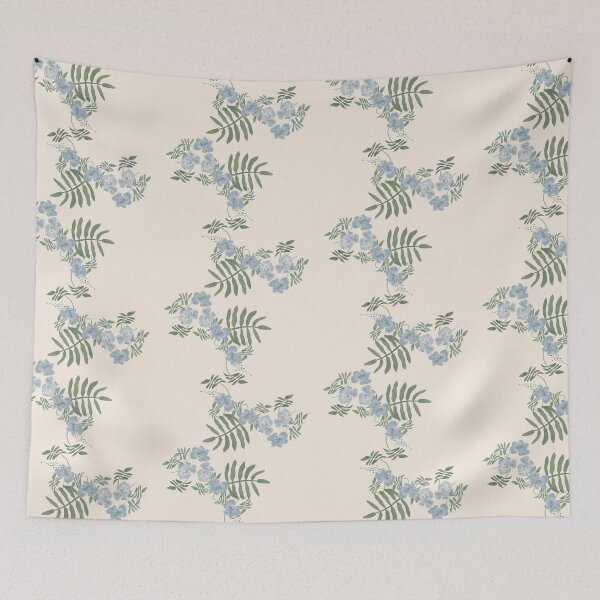 Item preview, Blue Floral Cabbages designed and sold by Lindyjo.