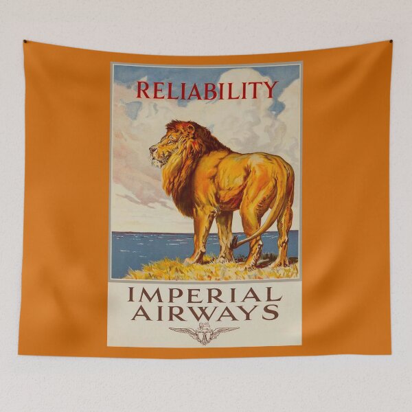 Item preview, IMPERIAL AIRWAYS : Vintage Reliable Flights Advertising Print designed and sold by posterbobs.