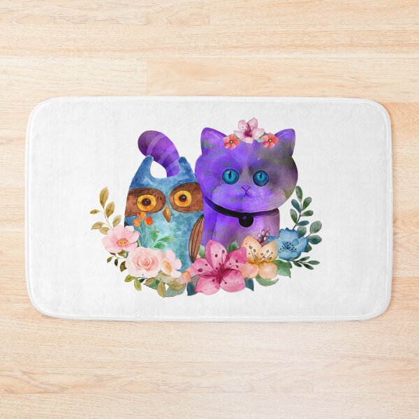 Item preview, a cat and an owl designed and sold by meh4u2.