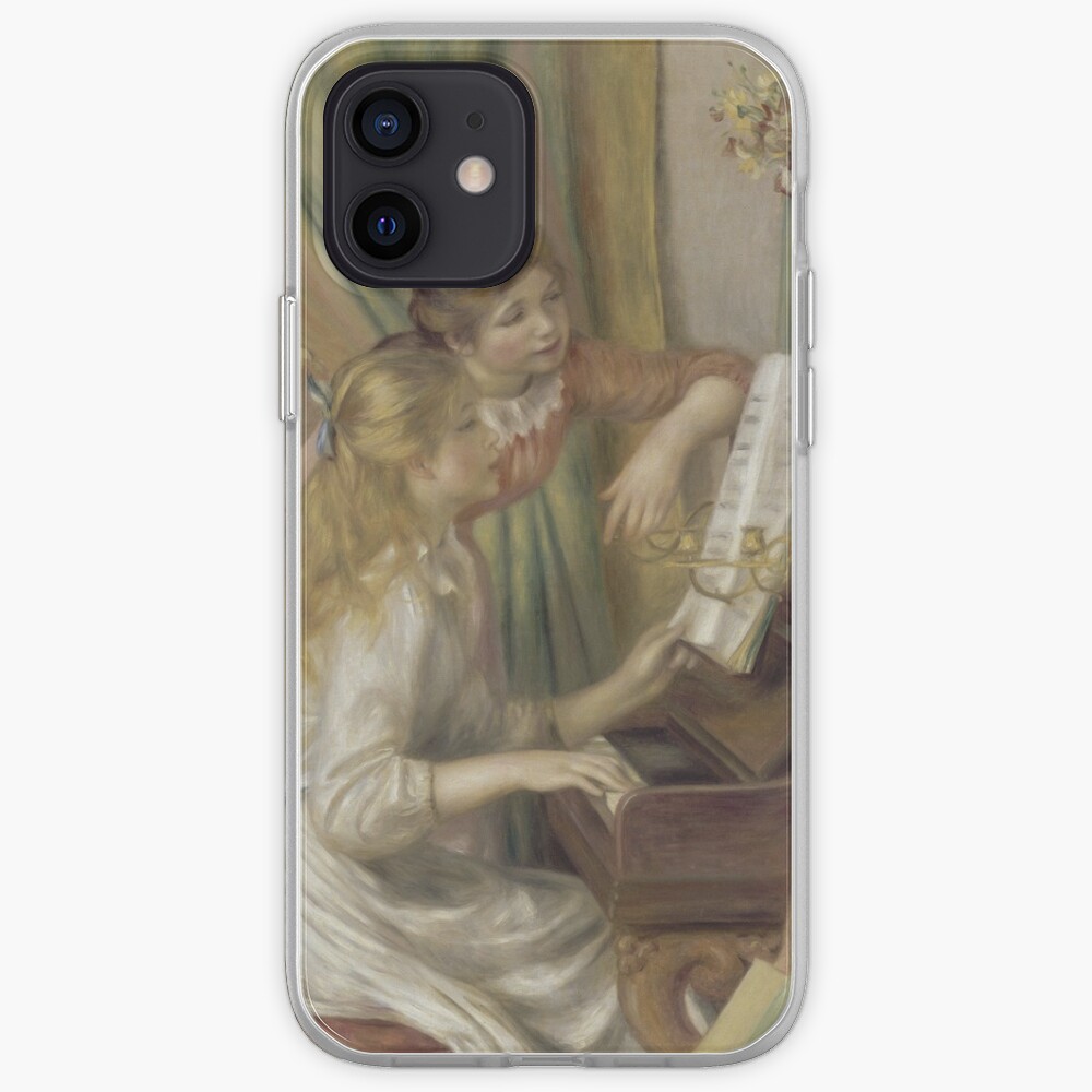 Young Girls at the Piano Oil Painting by Pierre Auguste Renoir iPhone Case & Cover
