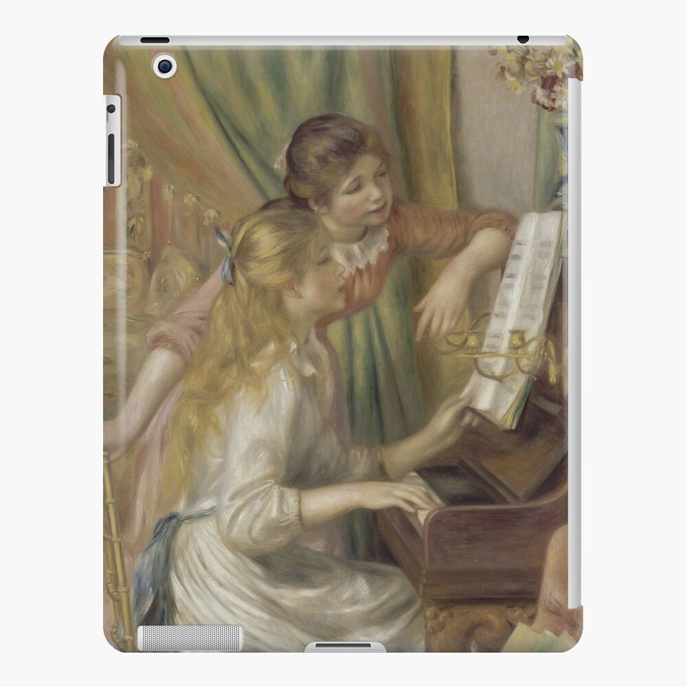 Young Girls at the Piano Oil Painting by Pierre Auguste Renoir iPad Case & Skin