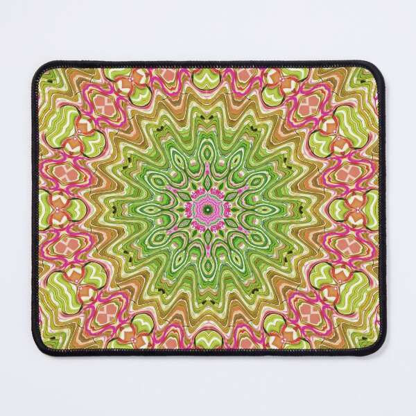 Item preview, Hippie Vibes Kaleidoscope Abstract Radial Symmetry Pattern Boho Aesthetic Art 9 of 12 designed and sold by Beachy.