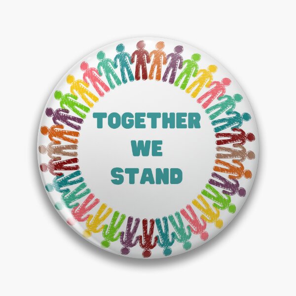 Item preview, Human Chain-colorful-Together we stand- sweatshirts and hoodies designed and sold by ZoesAttic.