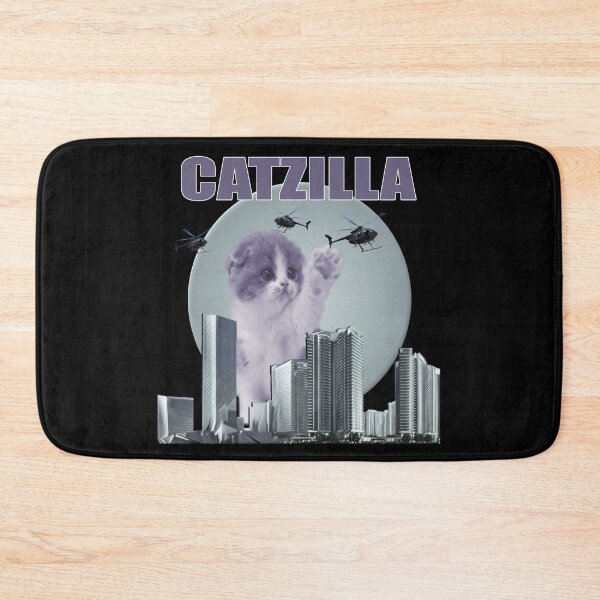 Item preview, Catzilla Funny Cat Shirt, Funny Cat T-shirt, Cat Lover designed and sold by Paula Helit.