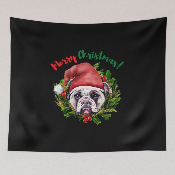 Item preview, feliz navidad buldog designed and sold by HarriPaloma.