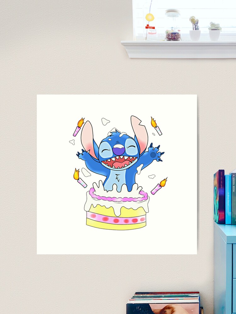 Póster for Sale con la obra «Feliz Cumpleaños Stitch» de dongocoan
