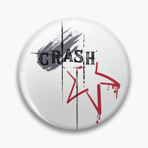 Aperçu de l'œuvre Motif de lettrage de slogan crash sur fond noir. créée et vendue par WiseOF.