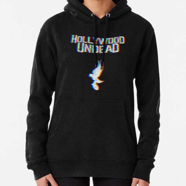 Hollywood Glitched Pullover Hoodie