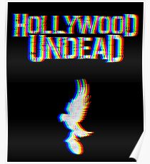 Hollywood Glitched Poster