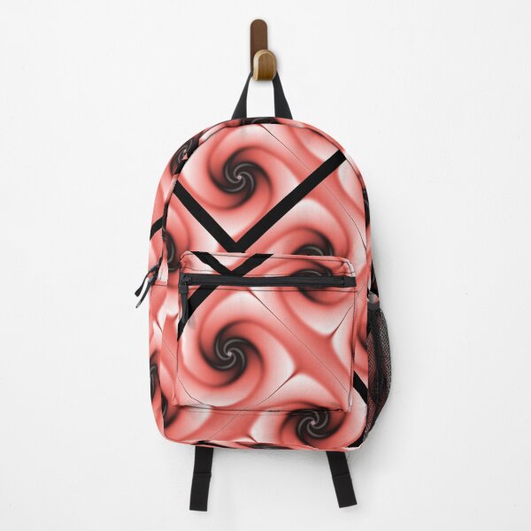 Item preview, Peach and Black Volute Pattern designed and sold by pinkal.