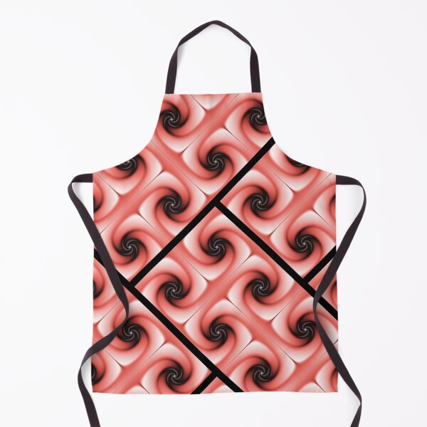 Item preview, Peach and Black Volute Pattern designed and sold by pinkal.