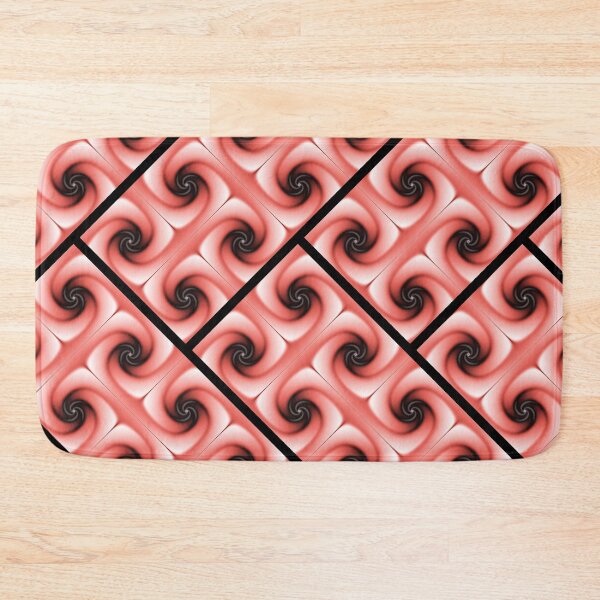 Item preview, Peach and Black Volute Pattern designed and sold by pinkal.
