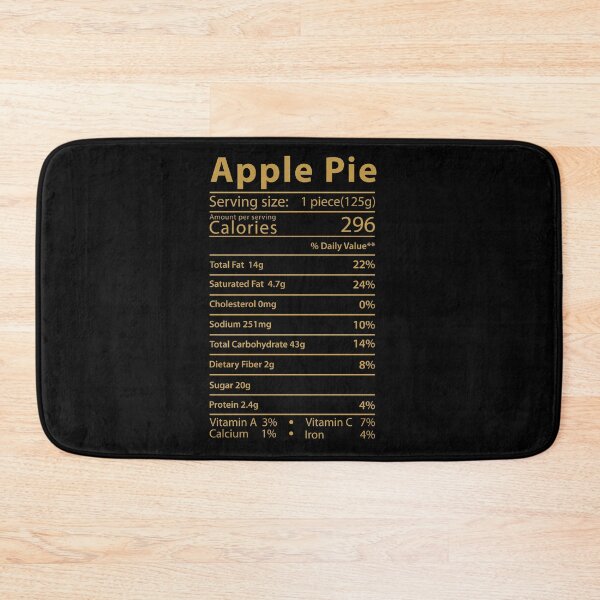 Item preview, Apple Pie Nutrition Facts Funny Thanksgiving Christmas Food designed and sold by Med ing.