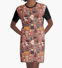 Fröhliches Halloween T-Shirt Kleid