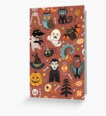 Fröhliches Halloween Grußkarte