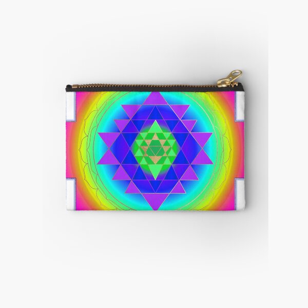 Item preview, Sri Yantra Mandala, Neon Pink+Faux Gold Accent designed and sold by PixDezines.
