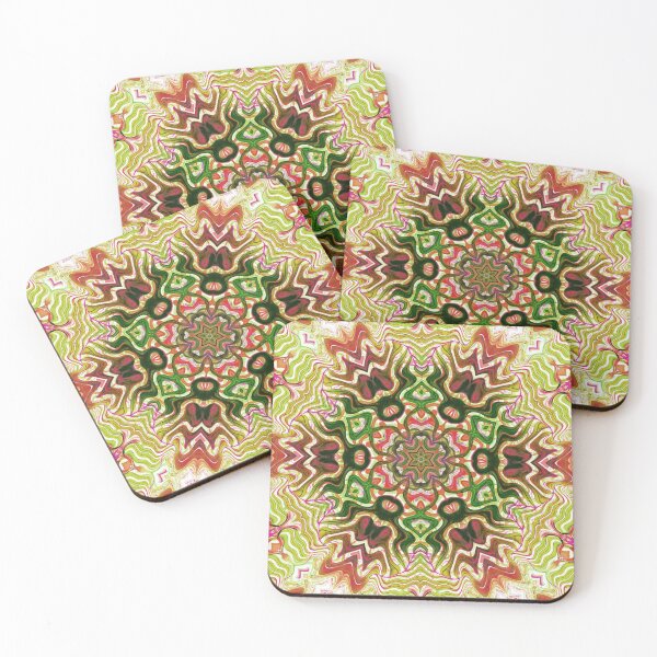 Item preview, Hippie Vibes Kaleidoscope Abstract Radial Symmetry Pattern Boho Aesthetic Art 10 of 12 designed and sold by Beachy.
